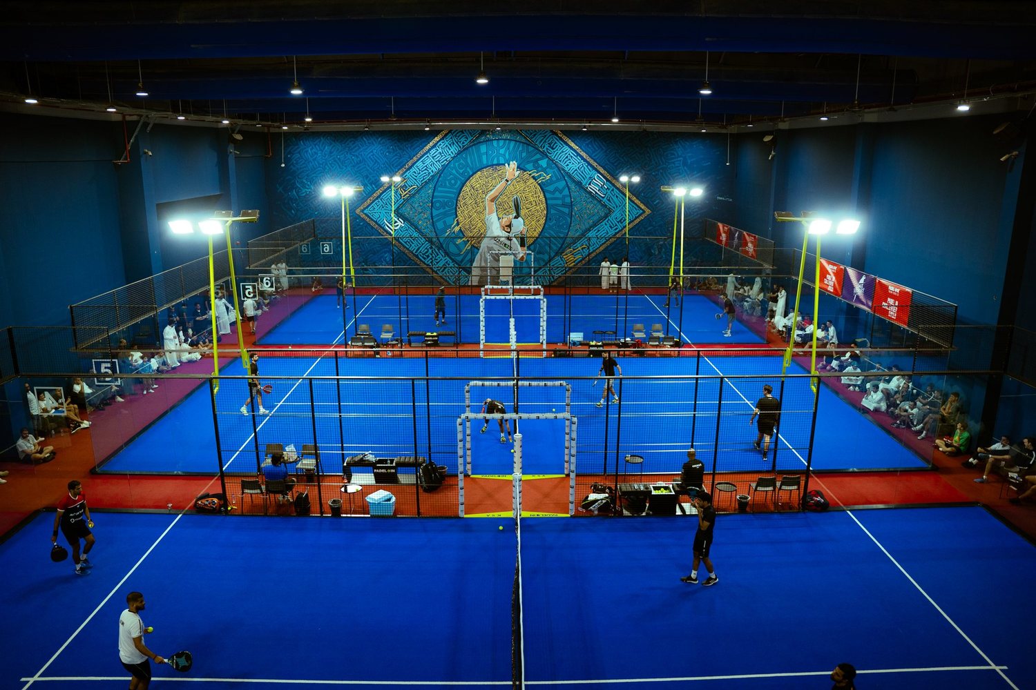 A Padel IN Tour show court ready for the final